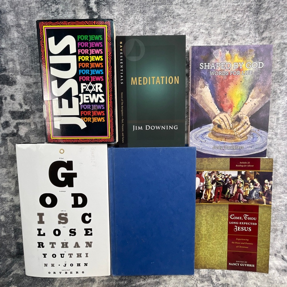 Christian Book Lot 6pk Charles Colson‎ John Ortberg Jesus for Jews Advent